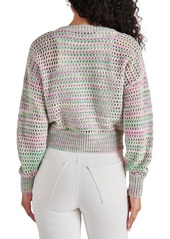 Steve Madden Women's Lucas Open-Knit Cardigan Sweater - Multi