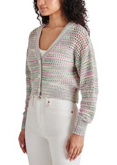 Steve Madden Women's Lucas Open-Knit Cardigan Sweater - Multi