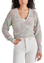 Steve Madden Women's Lucas Open-Knit Cardigan Sweater - Multi