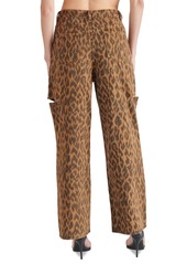 Steve Madden Women's Maise Leopard-Print Barrel-Cut Pants - Leopard