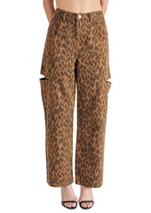 Steve Madden Women's Maise Leopard-Print Barrel-Cut Pants - Leopard