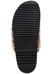 Steve Madden Women's Masin Slip-On Buckle Clog Flats - Brown Plaid Multi