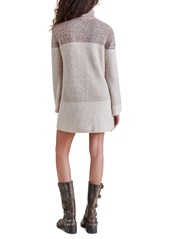 Steve Madden Women's Meghan Turtle-Neck Sweater Dress - Oatmeal