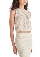 Steve Madden Women's Melina Open Crochet Sweater - Natural