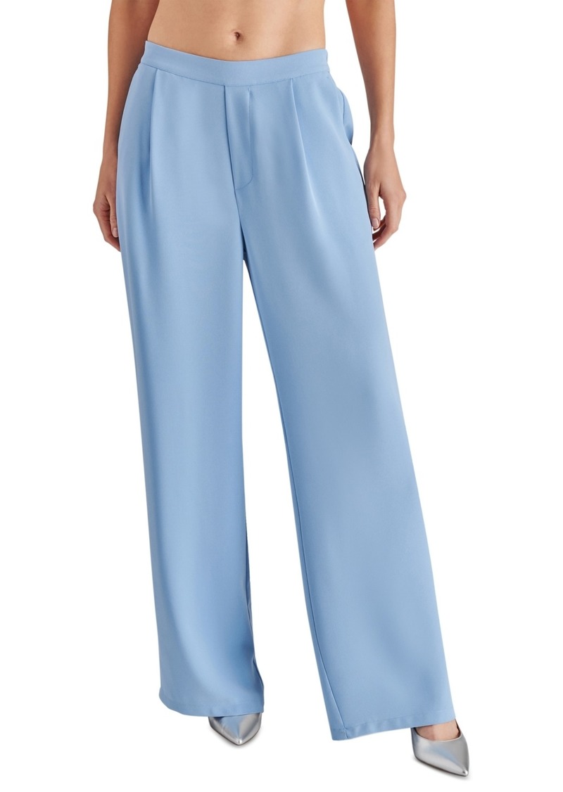 Steve Madden Women's Payton Wide-Leg Crepe Pants - Endless Sky