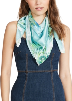 Steve Madden Women's Printed Floral Square Scarf - Mint