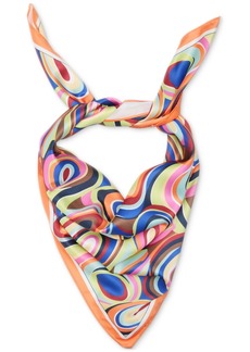 Steve Madden Women's Psychedelic-Print Square Scarf - Flame