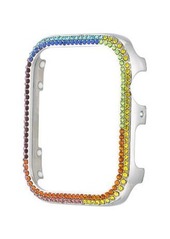 Steve Madden Womens Rainbow Crystal Apple Watch Bumper