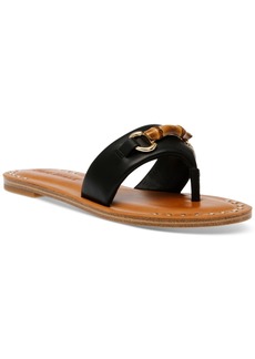 Steve Madden Women's Rebecka Hooded Thong Slide Sandals - Black