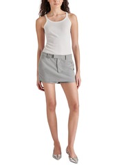 Steve Madden Women's Rodin Pinstripe Suiting Skort - Grey