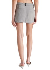 Steve Madden Women's Rodin Pinstripe Suiting Skort - Grey