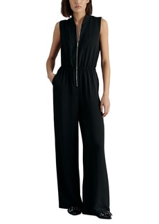 Steve Madden Women's Saffron Sleeveless Zip-Front Jumpsuit - Black