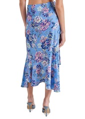 Steve Madden Women's Saskia Asymmetric-Hem Skirt - Azure Blue