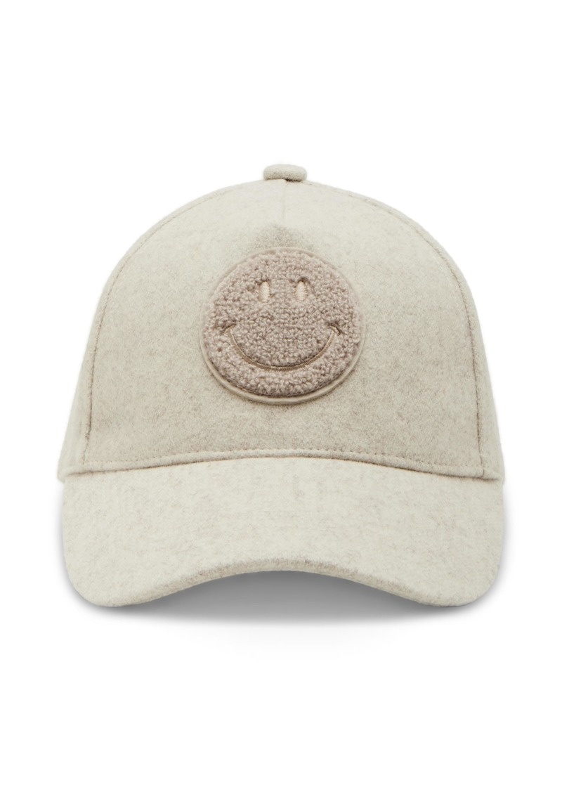 STEVE MADDEN Women's Smiley Patch Brushed BB Cap