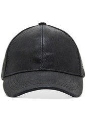 Steve Madden Women's Stone Distressed Metallic Baseball Cap - Black