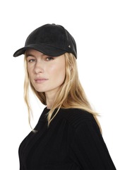 Steve Madden Women's Stone Distressed Metallic Baseball Cap - Black