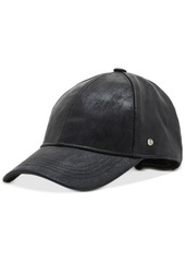 Steve Madden Women's Stone Distressed Metallic Baseball Cap - Black