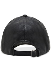 Steve Madden Women's Stone Distressed Metallic Baseball Cap - Black