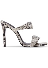 Steve Madden Women's Sudden-r Puffy Strappy Stiletto Dress Sandals - Snake/Rhinestone