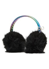 Steve Madden Women's Sweet Shag Embellished Earmuffs - Ivory