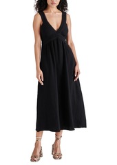 Steve Madden Women's Taryn Cotton Gauze Midi Dress - Black