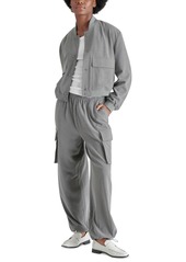 Steve Madden Women's Themis Pinstripe Cargo Pants - Grey