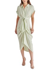 Steve Madden Women's Tori Tie-Front Midi Shirtdress - Sea Mist