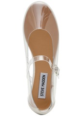 Steve Madden Women's Vinetta Vinyl Mary Jane Flats - Clear Vinyl