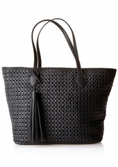Steve Madden womens Woven Canvas Tote Bag  12.5 L x 11.5 H 6.75 W US