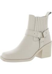 Steve Madden Wells Womens Leather Harness Chelsea Boots