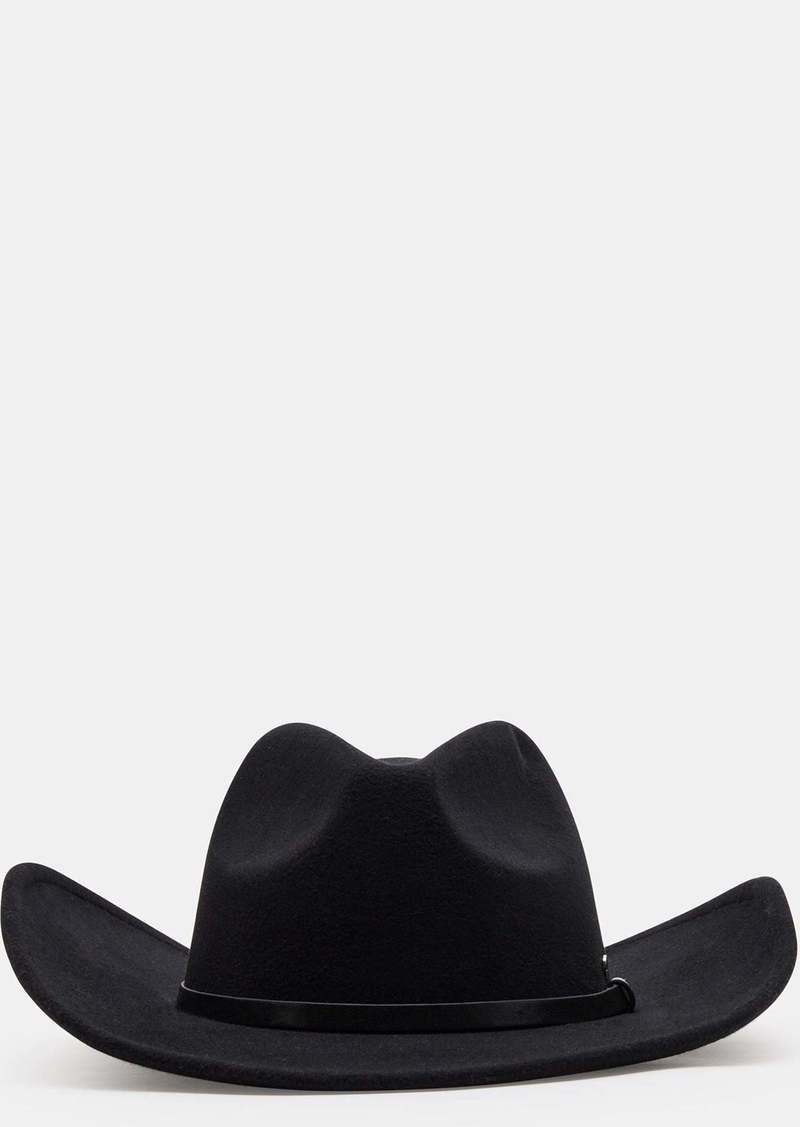 Steve Madden Western Hat Black