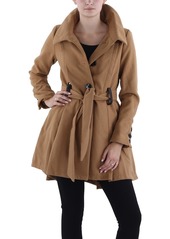 Steve Madden Womens Fleece Lightweight Overcoat