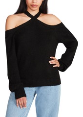 Steve Madden Womens Knit Pullover Crop Sweater