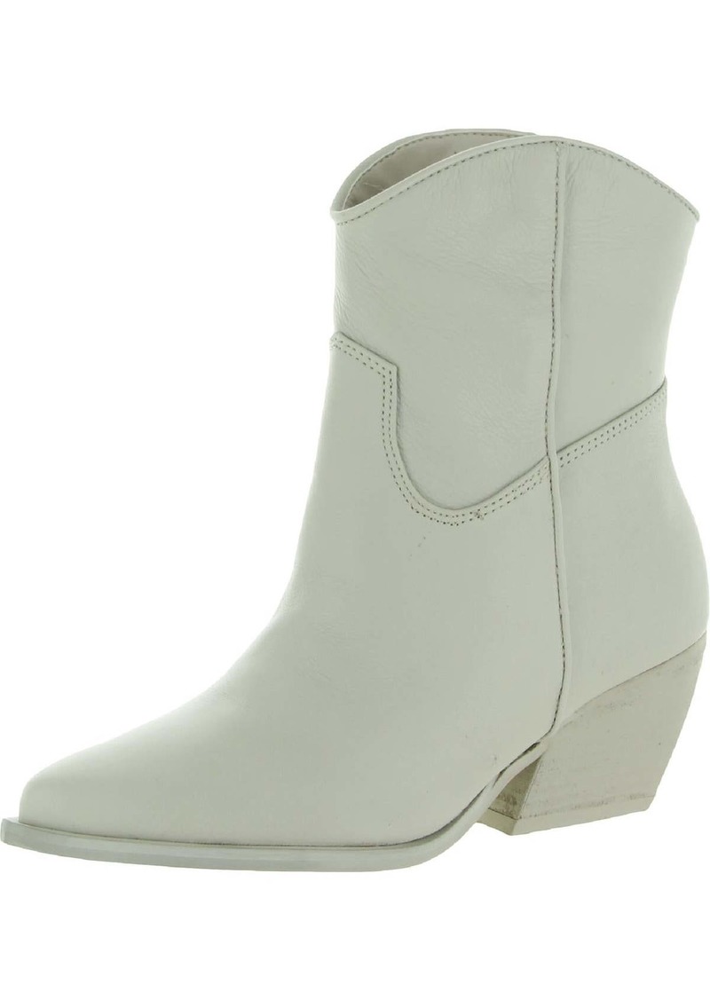 Steve Madden Womens Leather Booties Ankle Boots