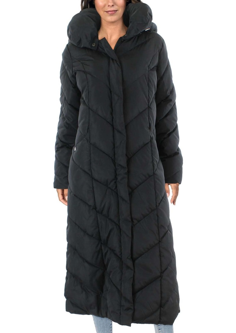 Steve Madden Womens Quilted Maxi Parka Coat