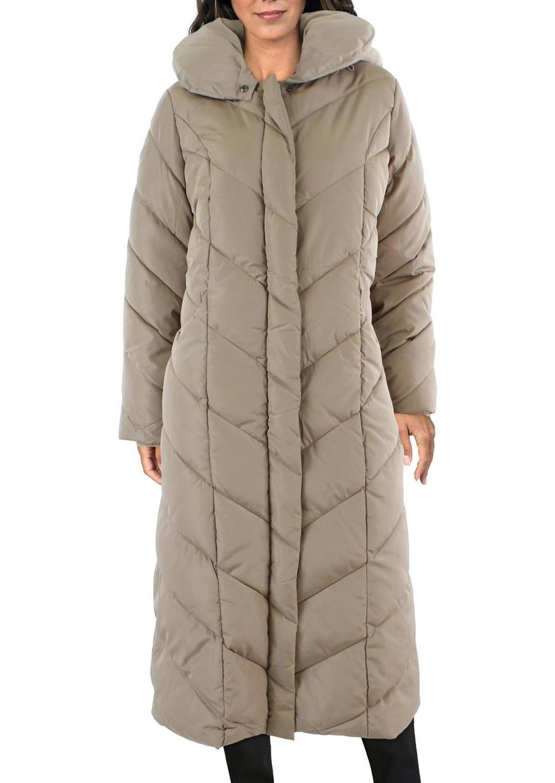 Steve Madden Womens Quilted Maxi Parka Coat