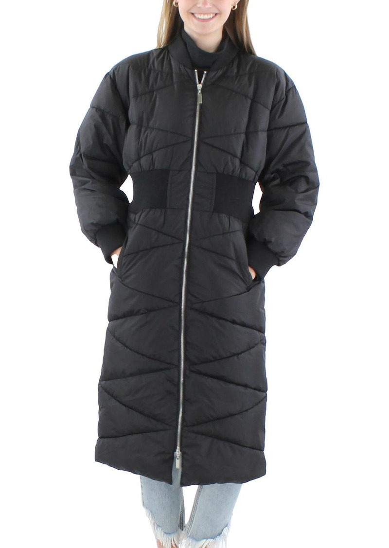 Steve Madden Womens Quilted Nylon Parka Coat