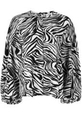 Stine Goya Dianne zebra-print blouse