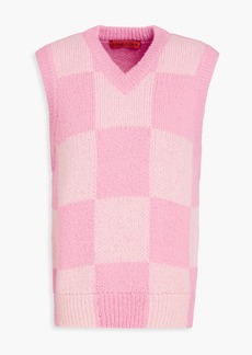 Stine Goya - Checked jacquard-knit vest - Pink - XXS