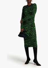 Stine Goya - Chiara ribbed jacquard-knit midi dress - Green - S