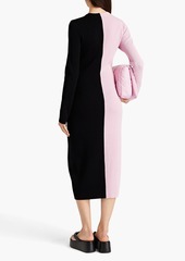 Stine Goya - Chiara two-tone ribbed-knit midi dress - Pink - M