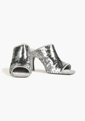 Stine Goya - Naemi metallic sequined satin mules - Metallic - EU 36