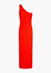 Stine Goya - Tiffany one-shoulder cutout merino wool and silk-blend midi dress - Red - S