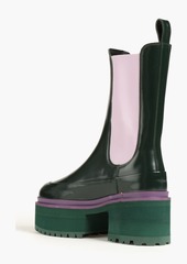 Stine Goya - Viola Eloise leather platform Chelsea boots - Green - EU 39