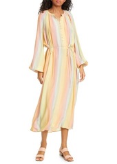 Stine Goya Elia Rainbow Tie Waist Midi Dress at Nordstrom