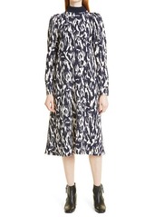 Stine Goya Evina Long Sleeve Dress in Navy Abstract Landscape at Nordstrom