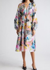 Stine Goya Veroma Floral Long Sleeve Midi Dress