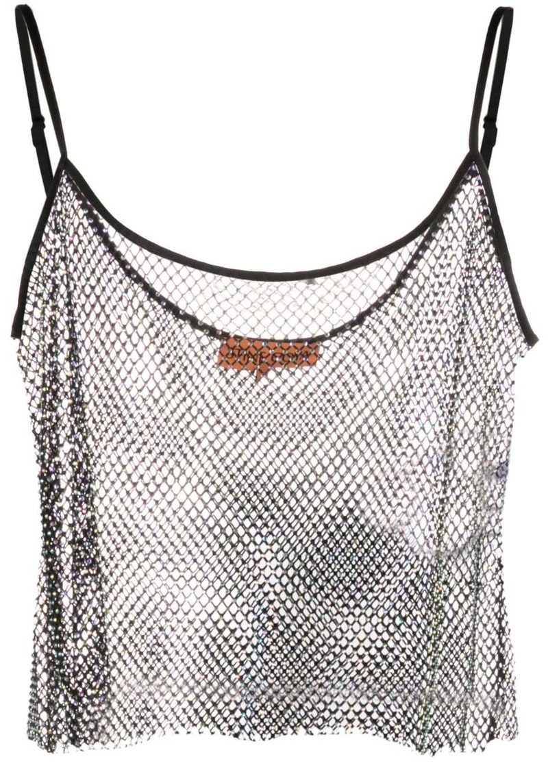 Stine Goya Taila crystal-embellished mesh vest