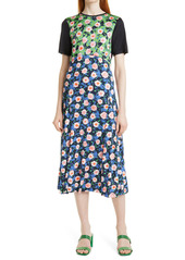 Stine Goya Scout Mixed Print Midi Dress in Flowermarket Mix at Nordstrom