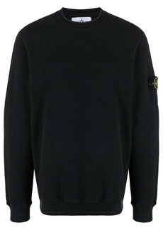 Stone Island Compass-logo cotton sweatshirt